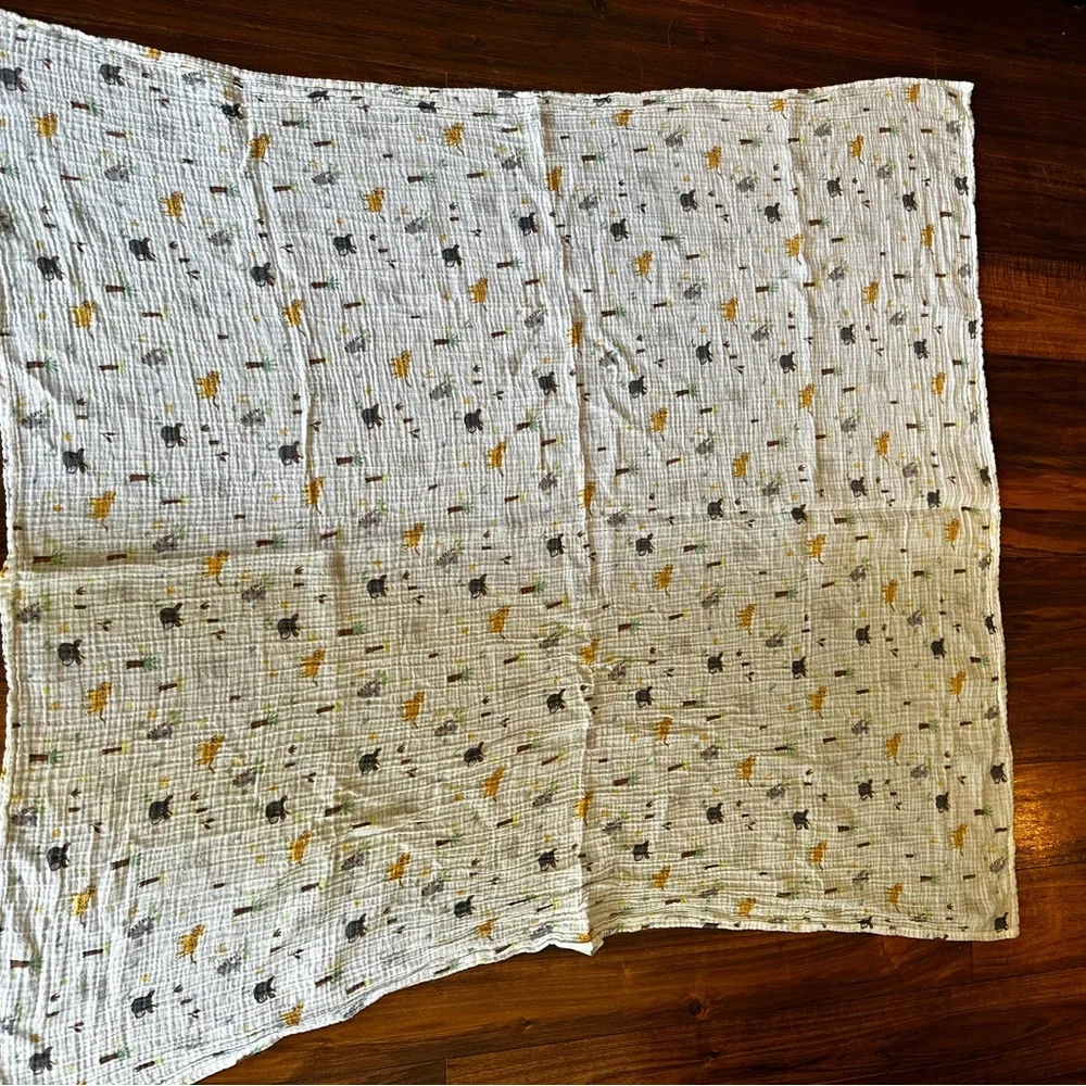 Cloud Island Muslin Lovey Baby Security Blanket Swaddle‎ Jungle Animals Cotton